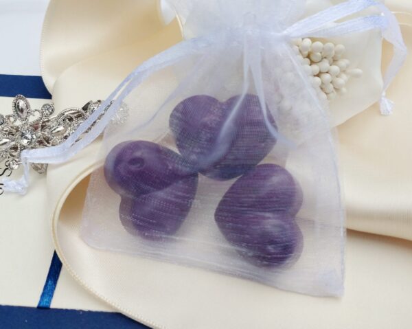 wedding favours in organza bag