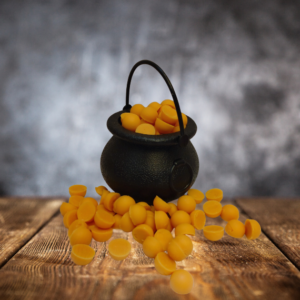 halloween pumpkin spice cauldron wax beads