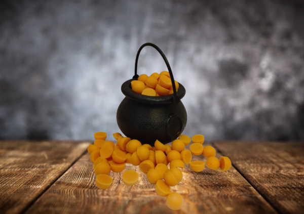 halloween pumpkin spice cauldron wax beads