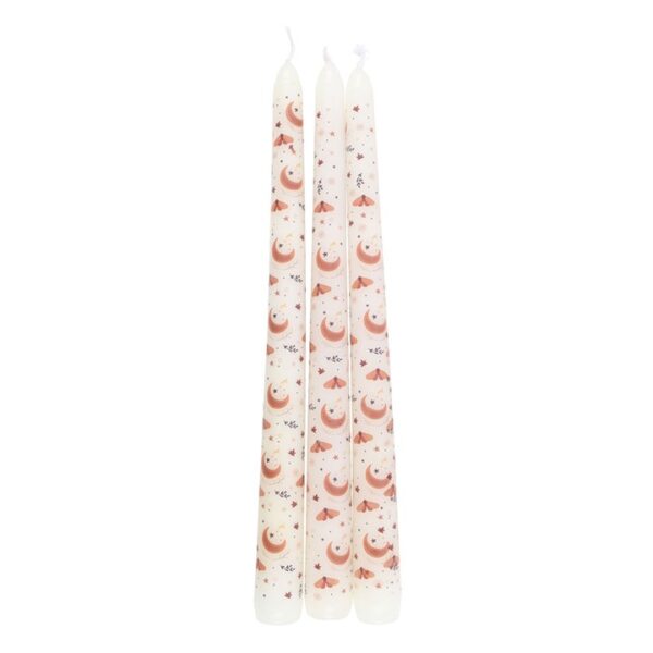 Set of 3 Harvest Moon Taper Candles - Image 3