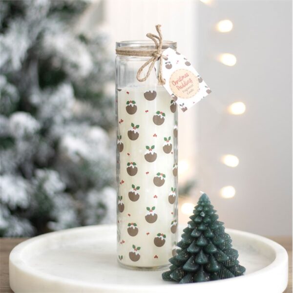 Christmas Pudding Scented Advent Tube Candle - Image 4