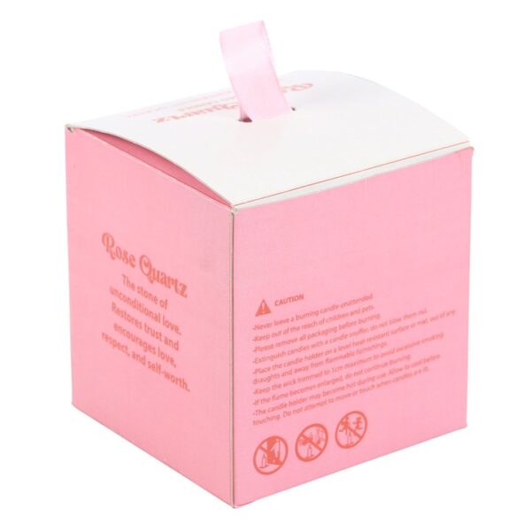 The Sun Rose Quartz Crystal Chip Candle - Image 6