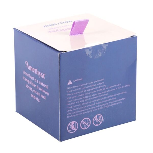 The Moon Amethyst Crystal Chip Candle - Image 6