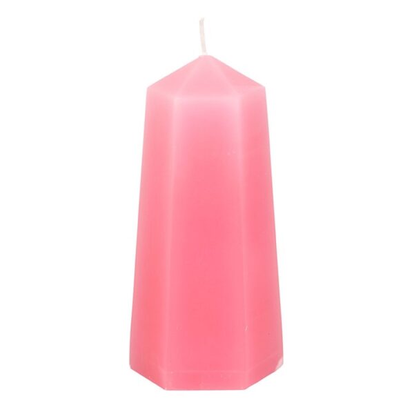 Love Crystal Candle with Rough Rose Quartz - Image 4