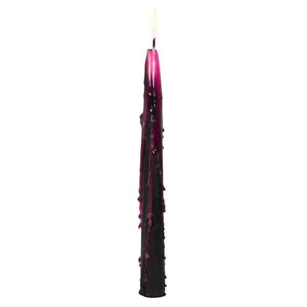 Set of 4 Pink Vampire Tears Taper Candles - Image 4
