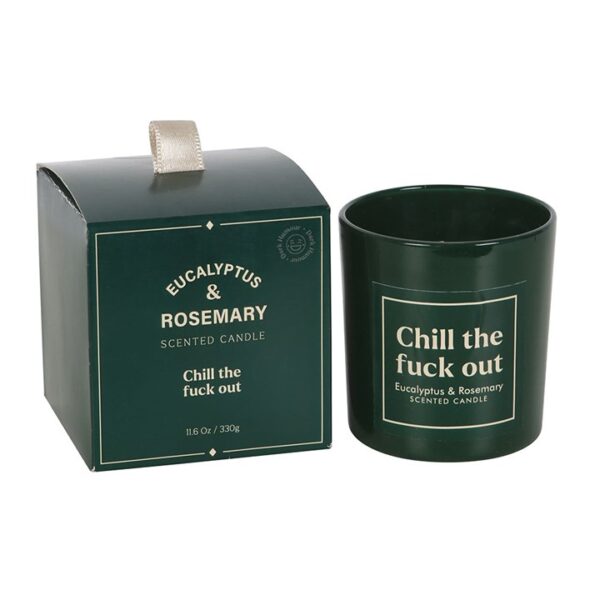 Sweary Chill Out Eucalyptus & Rosemary Candle - Image 3