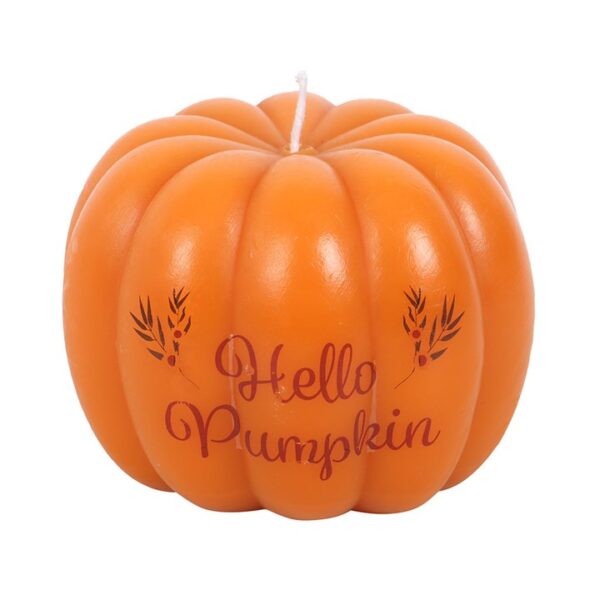 Hello Pumpkin Shaped Candle - Image 2