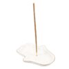 White Hand of Hamsa Incense Holder and Trinket Dish - Image 2