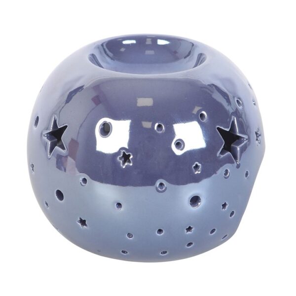 Purple Iridescent Star Oil Burner and Wax Warmer - Image 4