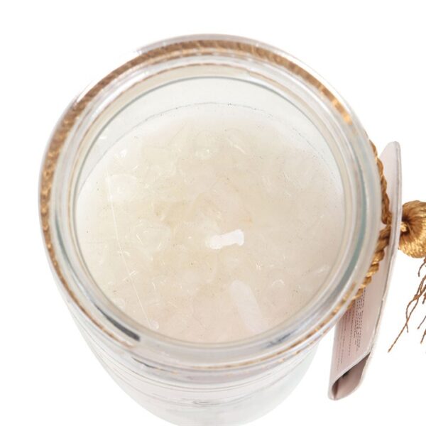 Athena Goddess Tube Candle with Clear Quartz Crystals - Image 4