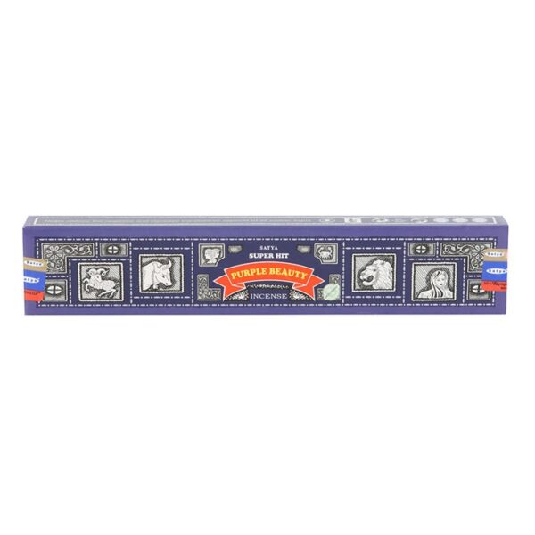 12 Packs of Superhit Purple Beauty Incense Sticks by Satya - Image 2