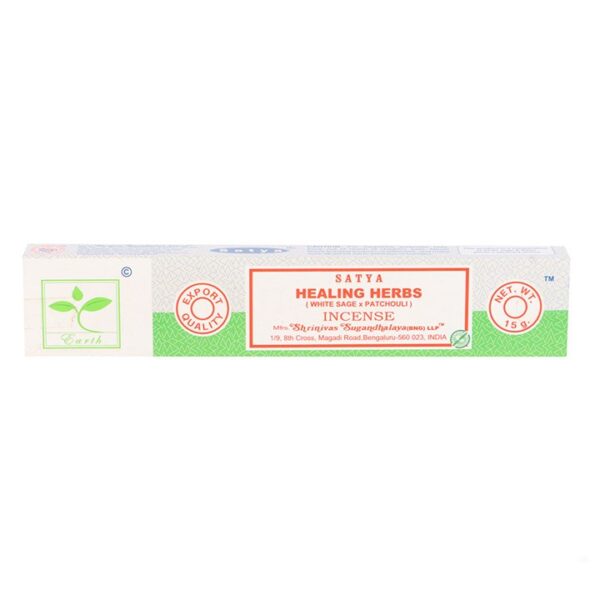 6 Packs of Healing Herbs Earth Incense by Satya - Image 2