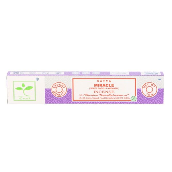 6 Packs of Miracle Earth Incense by Satya - Image 2