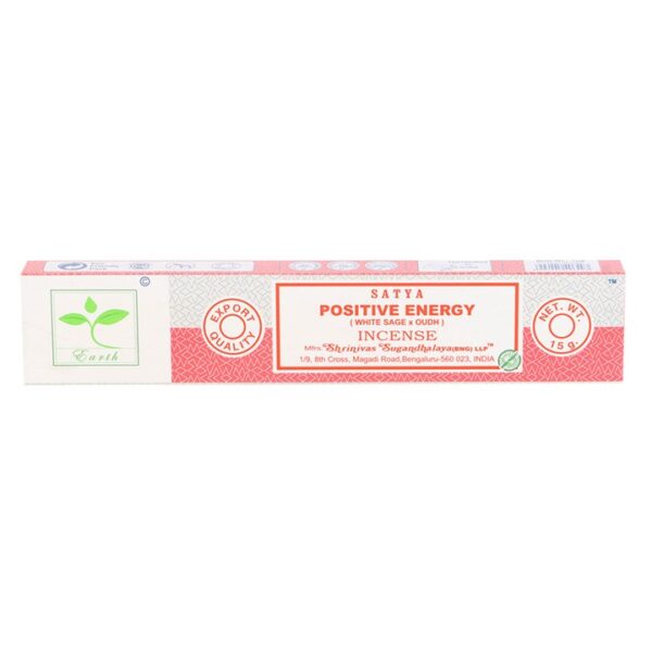 6 Packs of Positive Energy Earth Incense by Satya - Image 2