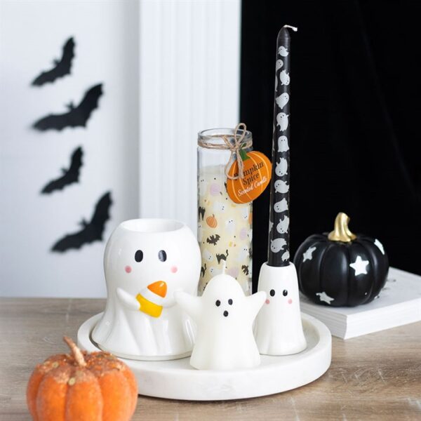 Sweet Ghost Candle Holder with Taper Candle - Image 6