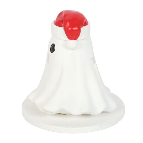 Ghost with Santa Hat Incense Cone Holder - Image 4