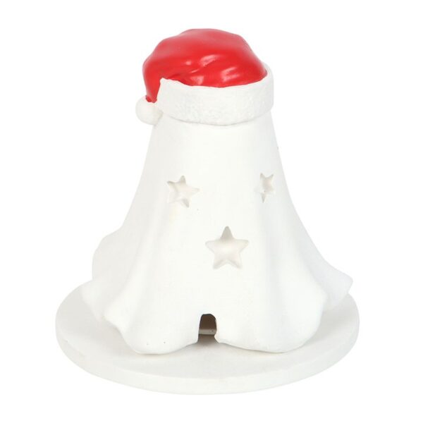 Ghost with Santa Hat Incense Cone Holder - Image 5
