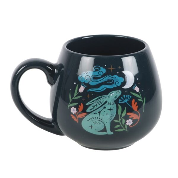 Midnight Hare Rounded Mug - Image 2