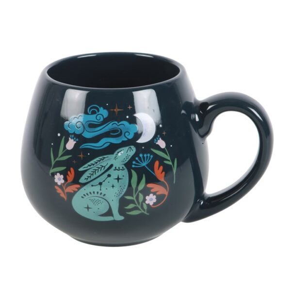 Midnight Hare Rounded Mug - Image 4