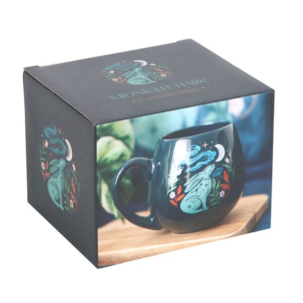 Midnight Hare Rounded Mug - Image 5