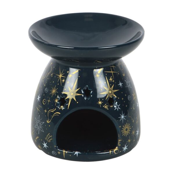 Blue Starry Night Oil Burner and Wax Warmer - Image 2
