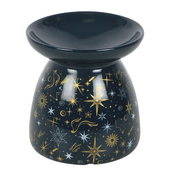Blue Starry Night Oil Burner and Wax Warmer - Image 4