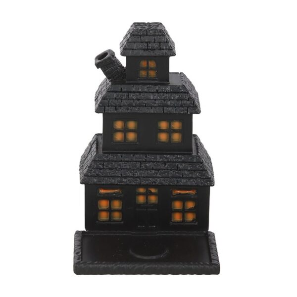 Black Haunted House Incense Cone Holder - Image 3