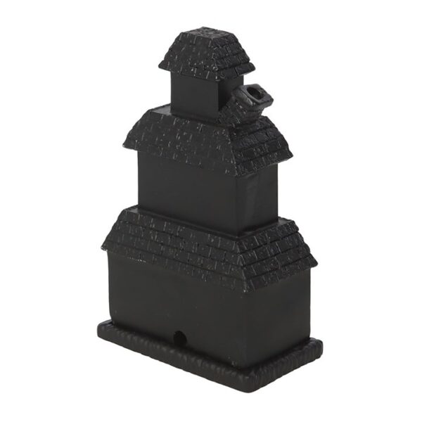 Black Haunted House Incense Cone Holder - Image 5