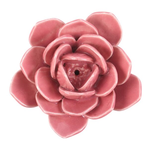Pink Water Lily Incense Stick Holder - Image 4