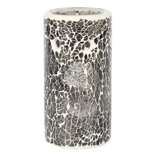 Pillar Gunmetal Grey Crackle Oil Burner and Wax Warmer - Image 2