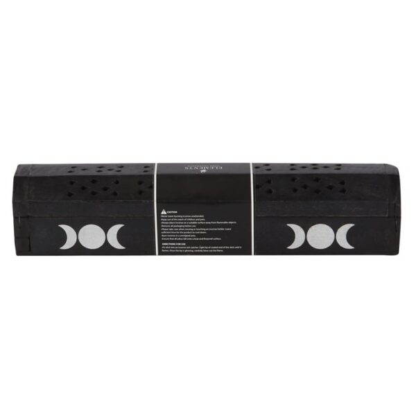 Triple Moon Wooden Sage Incense Box Set - Image 2