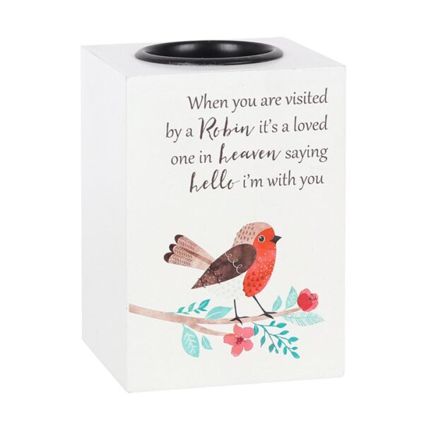 Visited by a Robin Tealight Holder - Image 2