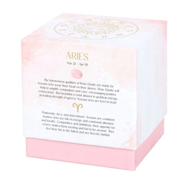 Aries Cedarwood Gemstone Zodiac Candle - Image 4