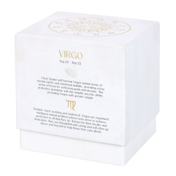 Virgo Sandalwood & Patchouli Gemstone Zodiac Candle - Image 4