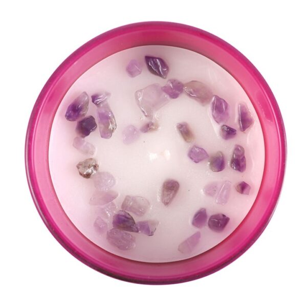 Aquarius Bergamot & Mandarin Gemstone Zodiac Candle - Image 2