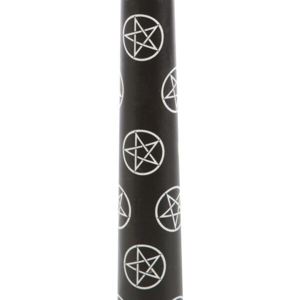 Set of 3 Black Magic Pentagram Taper Candles - Image 4