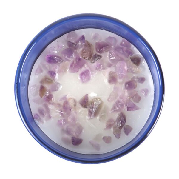 The Moon Amethyst Crystal Chip Candle - Image 3