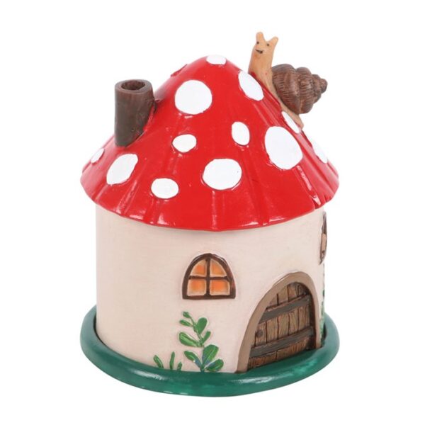 Mushroom House Resin Incense Cone Burner - Image 3