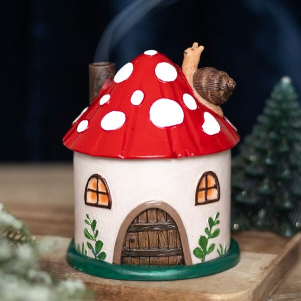 Mushroom House Resin Incense Cone Burner - Image 6