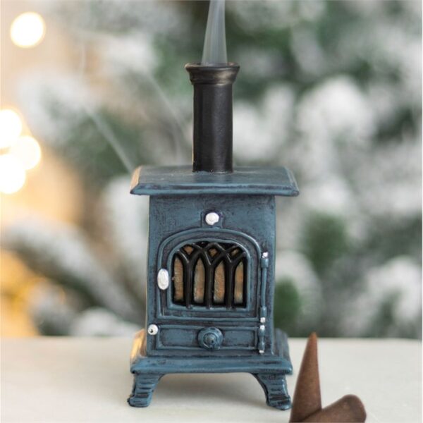 Stove Shaped Incense Cone Burner - Image 4