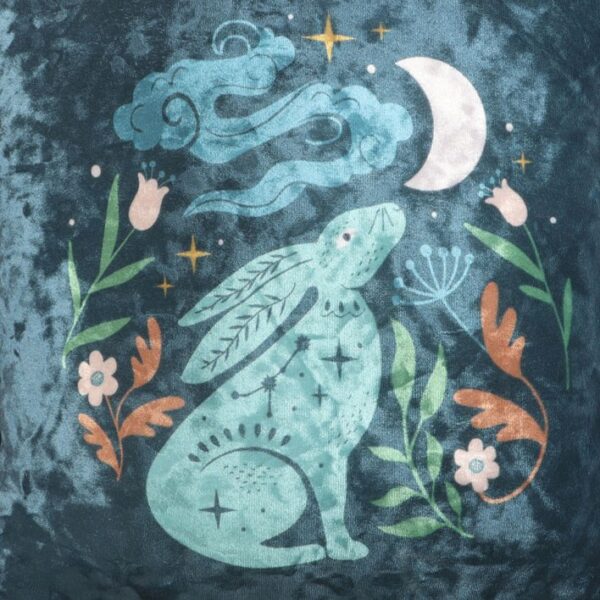 35cm Square Midnight Hare Cushion - Image 2