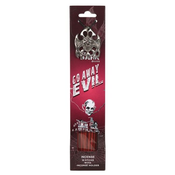 Go Away Evil Incense Sticks with Holder - Image 2