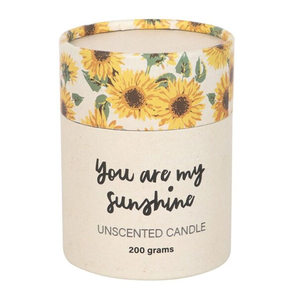 You Are My Sunshine Candle with 3D Sunflower - Image 5