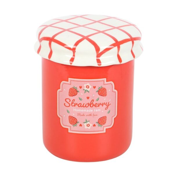 Strawberry Jam Jar Oil Burner and Wax Warmer - Image 2