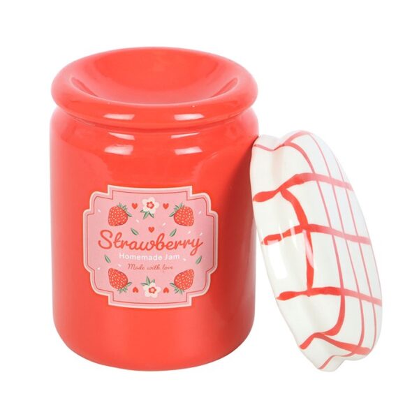Strawberry Jam Jar Oil Burner and Wax Warmer - Image 3