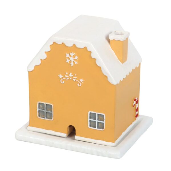 Candy Cane Gingerbread House Incense Cone Holder - Image 4