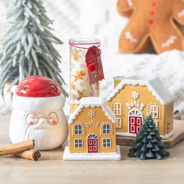 Candy Cane Gingerbread House Incense Cone Holder - Image 5