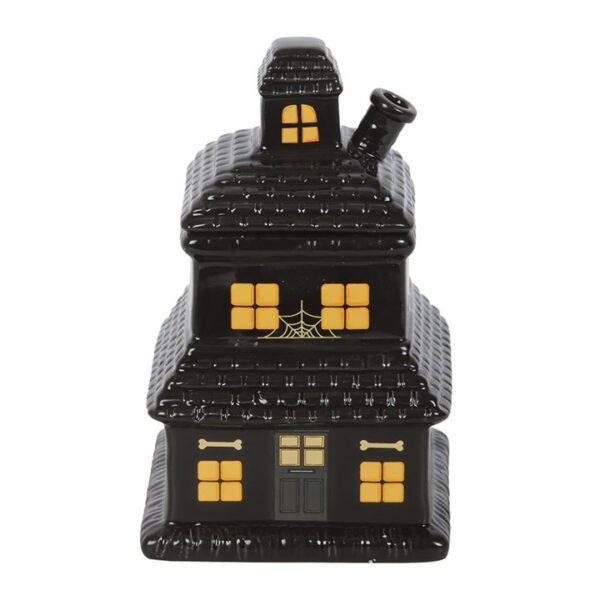 Black Haunted House Oil Burner and Wax Warmer - Image 2