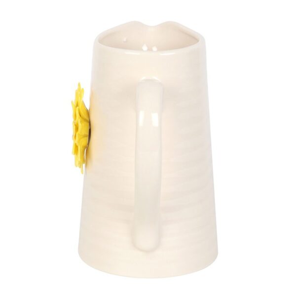 Hello Sunshine Ceramic Flower Jug with 3D Sunflower - Image 3