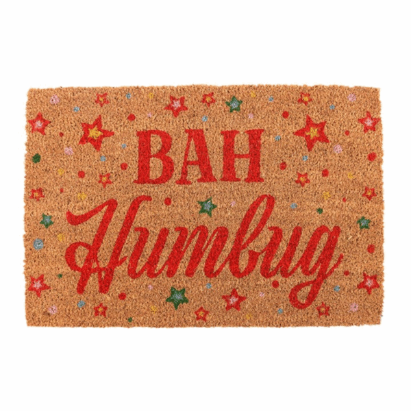 Natural Bah Humbug Christmas Doormat - Image 2
